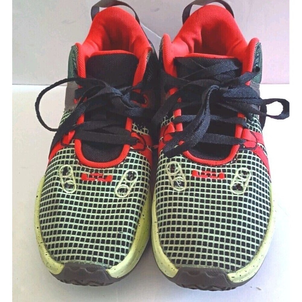 Nike LeBron Witness 7 Sneakers Men's Size 8 Alligator Volt Crimson DM1123 001